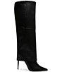 Color:Black - Image 2 - Smith Leather Foldover Tall Boots