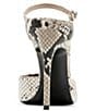 Color:Snake - Image 3 - Suspend-R Rhinestone Snake Print Leather Point Toe Dress Mules