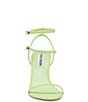 Color:Lime - Image 4 - Theresa Leather Stiletto Strappy Dress Sandals