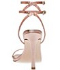 Color:Rose Gold - Image 3 - Thierry Rhinestone Metallic Ankle Strap Dress Sandals