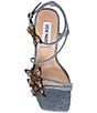 Color:Denim/Multi - Image 5 - Uma Denim Strappy Rhinestone Butterfly Dress Sandals