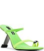 Color:Neon Lime/Multi - Image 1 - x Jessica Rich Harriet Toe Loop Kickstand Heel Sandals