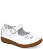 Color:White - Image 1 - Girls' Holly Patent Floral Accent Mary Janes (Infant)
