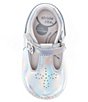 Color:Silver Iridescent - Image 5 - Girls' Lucianne Soft Motion Leather T-Strap Mary Janes (Infant)
