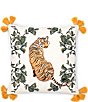 Color:Multi - Image 1 - Anja Tasseled & Embroidered Tiger Square Pillow