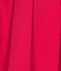 Color:Fuchsia - Image 3 - Loraine Bubble One Shoulder Puff Sleeve Pleated Mini A-Line Dress