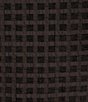 Color:Black - Image 4 - Plus Size Gingham Organza Split V-Neck Short Puff Sleeves Blouse