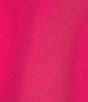 Color:Fuschia - Image 4 - Plus Size Mini Ruffle Split Neck Long Balloon Sleeve Blouse