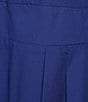 Color:Navy - Image 3 - Santana V Neck Ruffle Sleeve Midi Dress