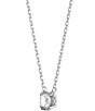 Color:Rhodium - Image 5 - Constella Pave Round Cut Necklace and Earring Set