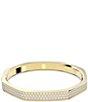 Color:Gold - Image 1 - Dextera Crystal Octagon Bangle Bracelet