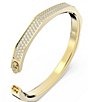 Color:Gold - Image 3 - Dextera Crystal Octagon Bangle Bracelet