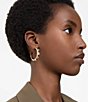 Color:Gold - Image 5 - Crystal Dextera Large Rhinestone Hoop Earrings