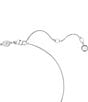 Color:Silver - Image 2 - Dextera Crystal Short Pendant Necklace