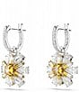 Color:Yellow - Image 3 - Idyllia Crystal Drop Earrings
