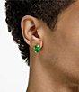 Color:Green - Image 5 - Millenia Green Octagon Cut Stud Earrings