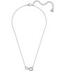 Color:Silver/Crystal - Image 2 - Swa Crystal Infinity Necklace