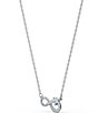 Color:Silver/Crystal - Image 3 - Swa Crystal Infinity Necklace