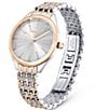 Color:Rose Gold - Image 3 - Women's Attract Quartz Analog Two Tone Stainless Steel Bracelet Watch