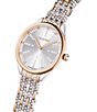Color:Rose Gold - Image 4 - Women's Attract Quartz Analog Two Tone Stainless Steel Bracelet Watch