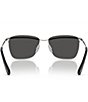 Color:Silver - Image 4 - Women's Crystal SK7006 58mm Rectangle Sunglasses