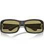 Color:Dark Grey/Green - Image 5 - Women's SK6009 73mm Wrap Sunglasses