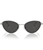 Color:Dark Grey - Image 2 - Women's SK7014 58mm Cat Eye Sunglasses