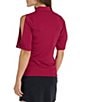 Color:Crimson - Image 2 - Hexagon Collection Everleigh Short Sleeve Top