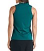 Color:Teal - Image 2 - Marble Collection Harmony Sleeveless Ruffle V-Neck Tank Top