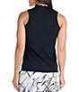 Color:Black - Image 2 - Marble Collection Harmony Sleeveless Ruffle V-Neck Tank Top