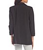 Color:Black - Image 2 - Long-Sleeve Shawl Collar Suiting Boyfriend Blazer