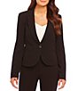 Color:Black - Image 2 - Long-Sleeve Suiting Blazer