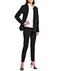 Color:Black - Image 3 - Suit Separates Notch Collar Double Breasted Blazer Jacket