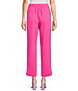 Color:Ultra Pink - Image 2 - Coordinating Pleated Front Tapered Pants