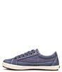 Color:Indigo Distressed - Image 3 - Moc Star 2 Distressed Canvas Sneakers