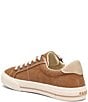 Color:Golden Tan/Tan Distressed - Image 3 - Z-Soul Distressed Canvas Oxford Zip Detail Sneakers