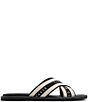 Color:Black Overflow - Image 2 - Ashika Icon Logo Slide Sandals
