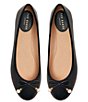 Color:Smooth Black - Image 6 - Ava Icon Leather Ballet Flats