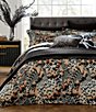 Color:Multi - Image 1 - Feathers Collection Feathers Printed Duvet Cover Mini Set