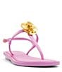 Color:Bright Pink - Image 1 - Harper Rose Leather Thong Sandals