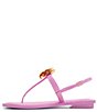 Color:Bright Pink - Image 5 - Harper Rose Leather Thong Sandals