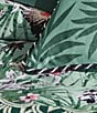 Color:Sage - Image 5 - Kingdom Tiger Botanical Pattern Comforter Mini Set
