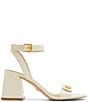 Color:Smooth White - Image 2 - Milly Icon Leather Dress Sandals