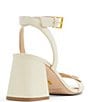 Color:Smooth White - Image 3 - Milly Icon Leather Dress Sandals