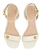 Color:Smooth White - Image 6 - Milly Icon Leather Dress Sandals