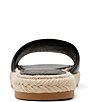 Color:Smooth Black - Image 4 - Portia Leather Espadrille Slide Sandals