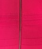 Color:Bright Pink - Image 3 - Velvey Short Puffed Sleeve Flounce Hem Dress