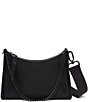 Color:Black - Image 1 - Gigi Neoprene Top Zip Crossbody Bag