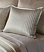 Color:Silver - Image 1 - Charmeuse Channel Quilt Pillow