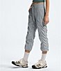 Color:High Rise Grey - Image 3 - Aphrodite 2.0 Water Resistant Drawstring Capri Pants